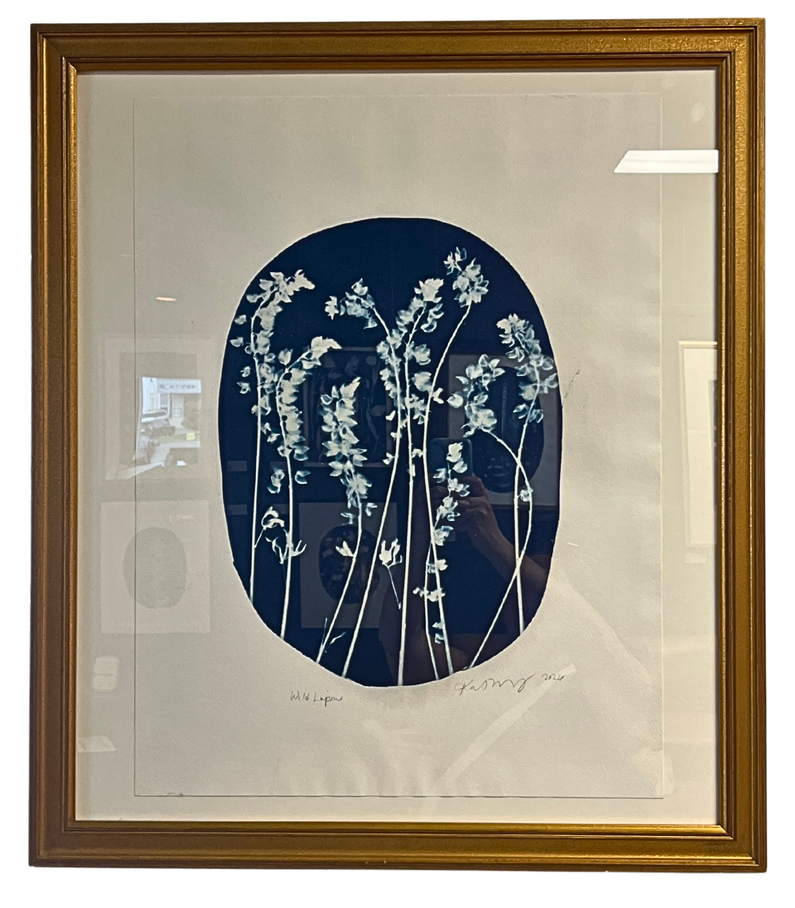 Wild Lupine (Oval) – Katharine T. Jacobs