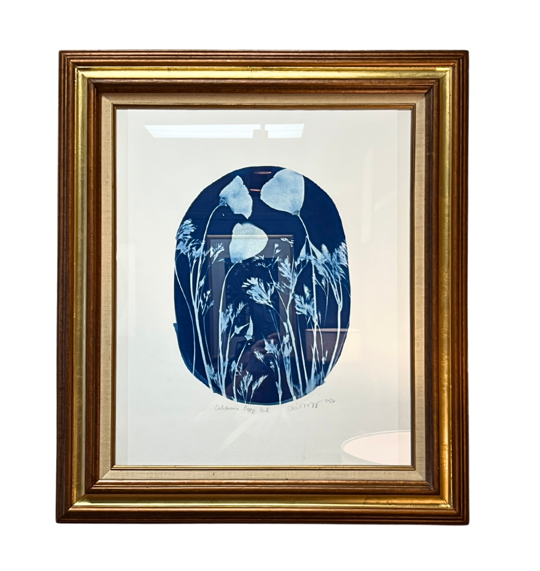 Giant California Poppies (Oval) – Katharine T. Jacobs