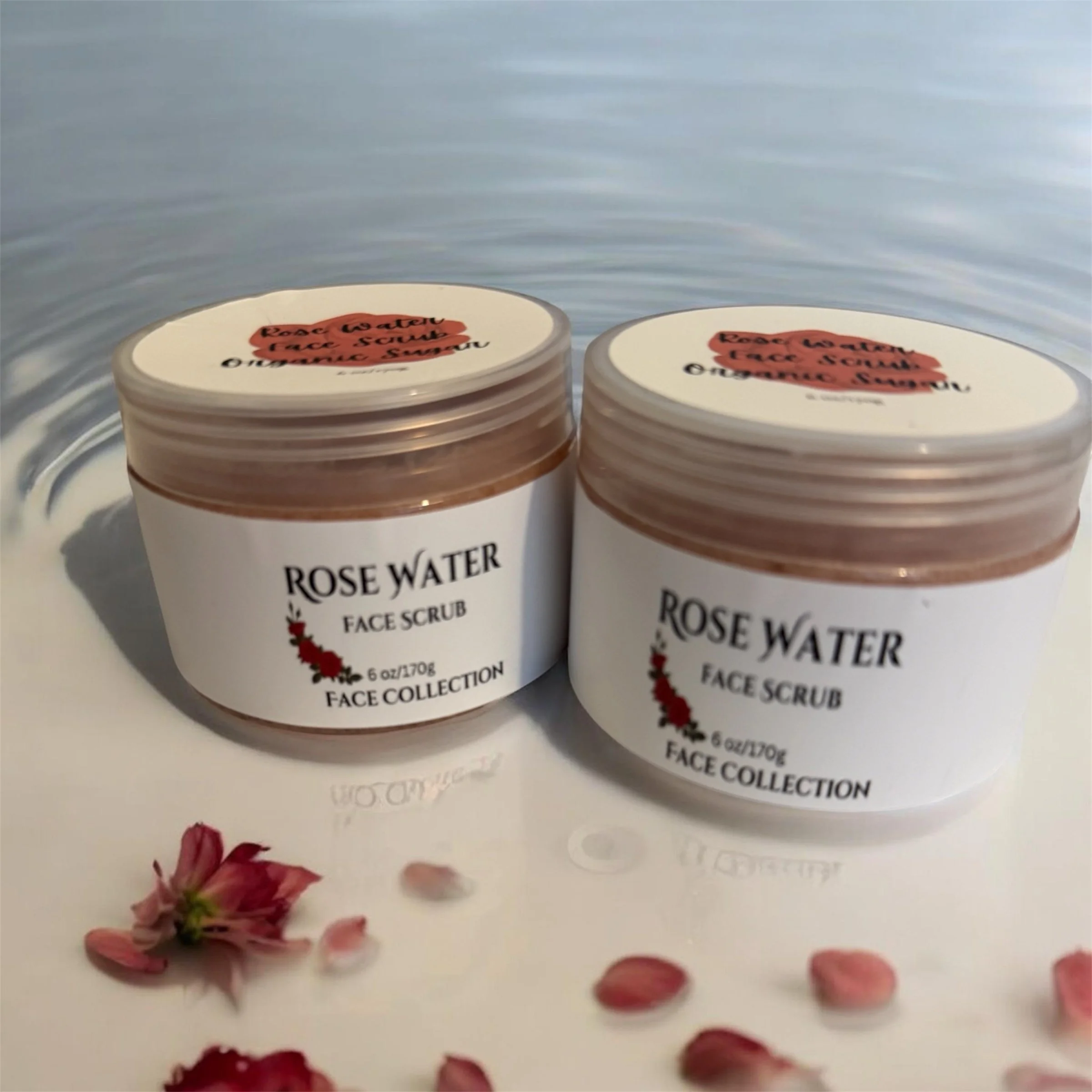 Rose Water Face Scrub - 6oz