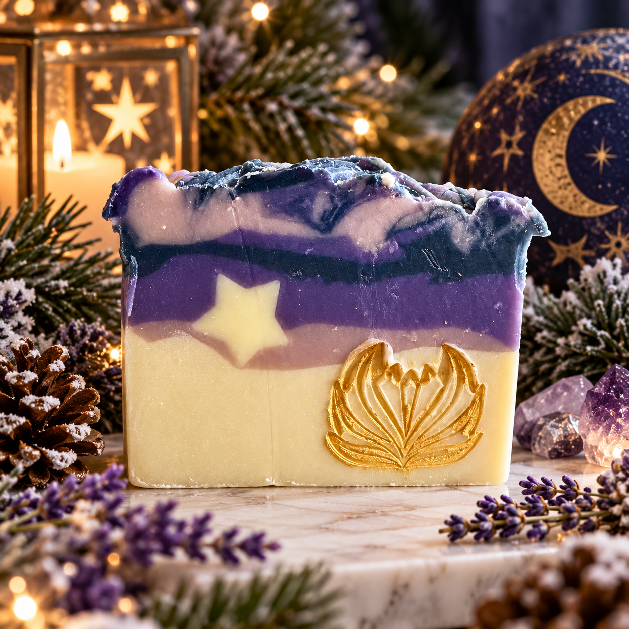 Winter solstice soap bar