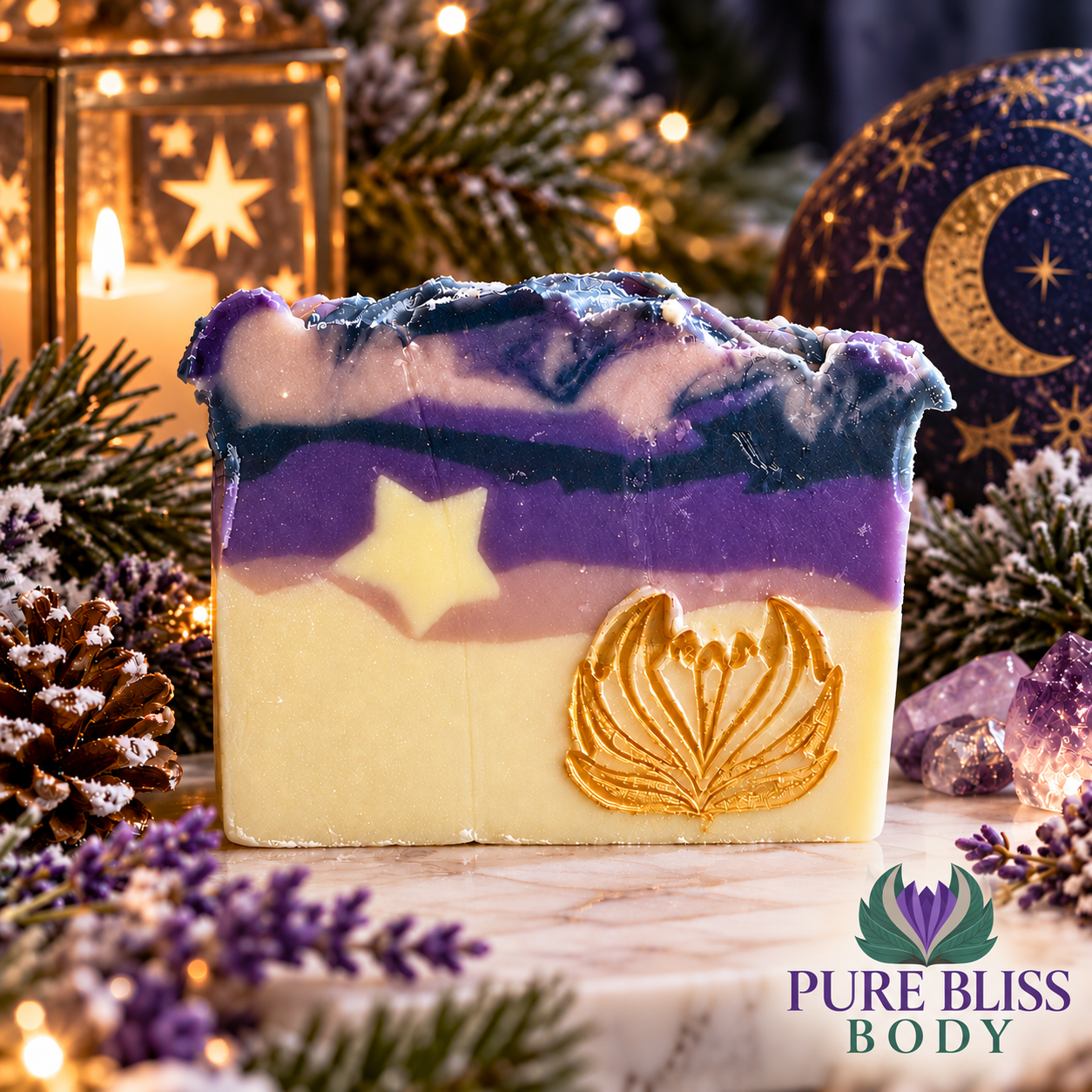 Winter solstice soap bar