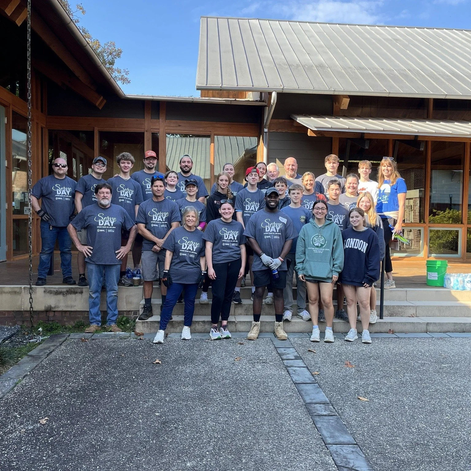 THANK YOU to Yonah Community Church and The Gathering Community Church for choosing SNC for your Day of Service! 

Their amazing teams planned and purchased materials, cleaned up the FPM Courtyard gravel beds, installed new garden fabric, loaded rock