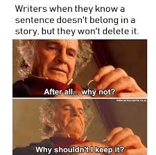 Be me, bravely defending a sentence that makes zero sense&mdash;because feelings matter more than logic. It&rsquo;s nonsense, yes, but it&rsquo;s beautiful nonsense.✏️

#AuthorLife #EditingStruggles #ProseBeforeLogic #SentenceTooPrettyToDie