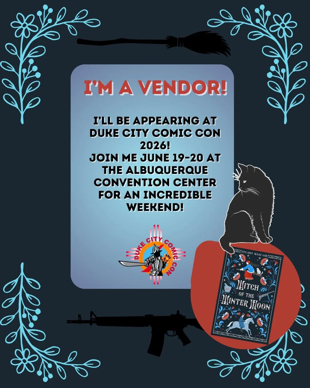 🎉 I&rsquo;m excited to share that I&rsquo;ll be appearing at Duke City Comic Con 2026!

Join me June 19&ndash;20 at the Albuquerque Convention Center for an incredible weekend celebrating comics, art, cosplay, and pop culture. I&rsquo;m looking forw