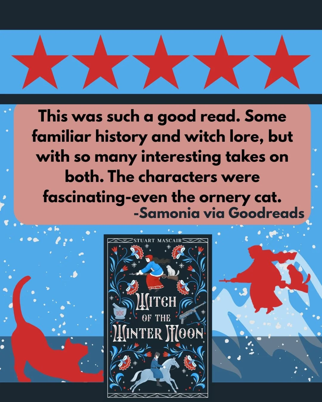 ⭐️ &ldquo;Neither predictable nor shallow.&rdquo; ⭐️

That&rsquo;s the kind of review every author loves to hear.
A gripping blend of history, witch lore, unforgettable characters, and the realities of war&mdash;Stuart Mascair&rsquo;s book is a must-