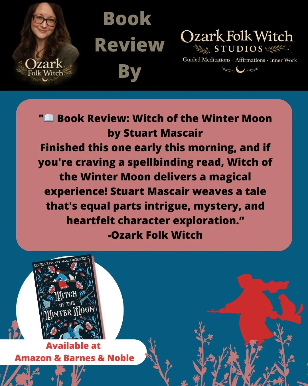 ✨ HUGE thank you to Ozark Folk Witch for this absolutely AMAZING review of Witch of the Winter Moon! ✨📚🌙

💬
&ldquo;Finished this one early this morning, and if you're craving a spellbinding read, Witch of the Winter Moon delivers a magical experie