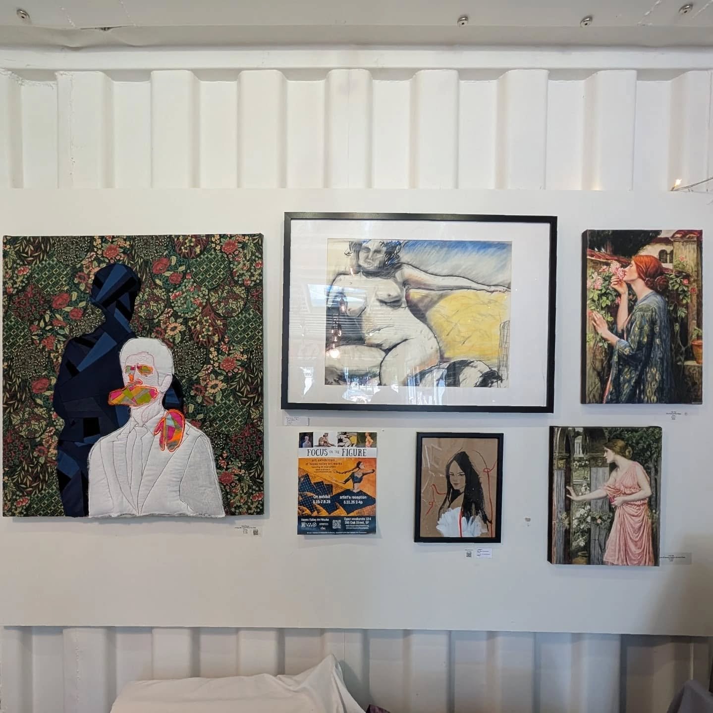 Up now through June! Hayes Valley Art Works figurative show open weekends in the community garden/jazz space