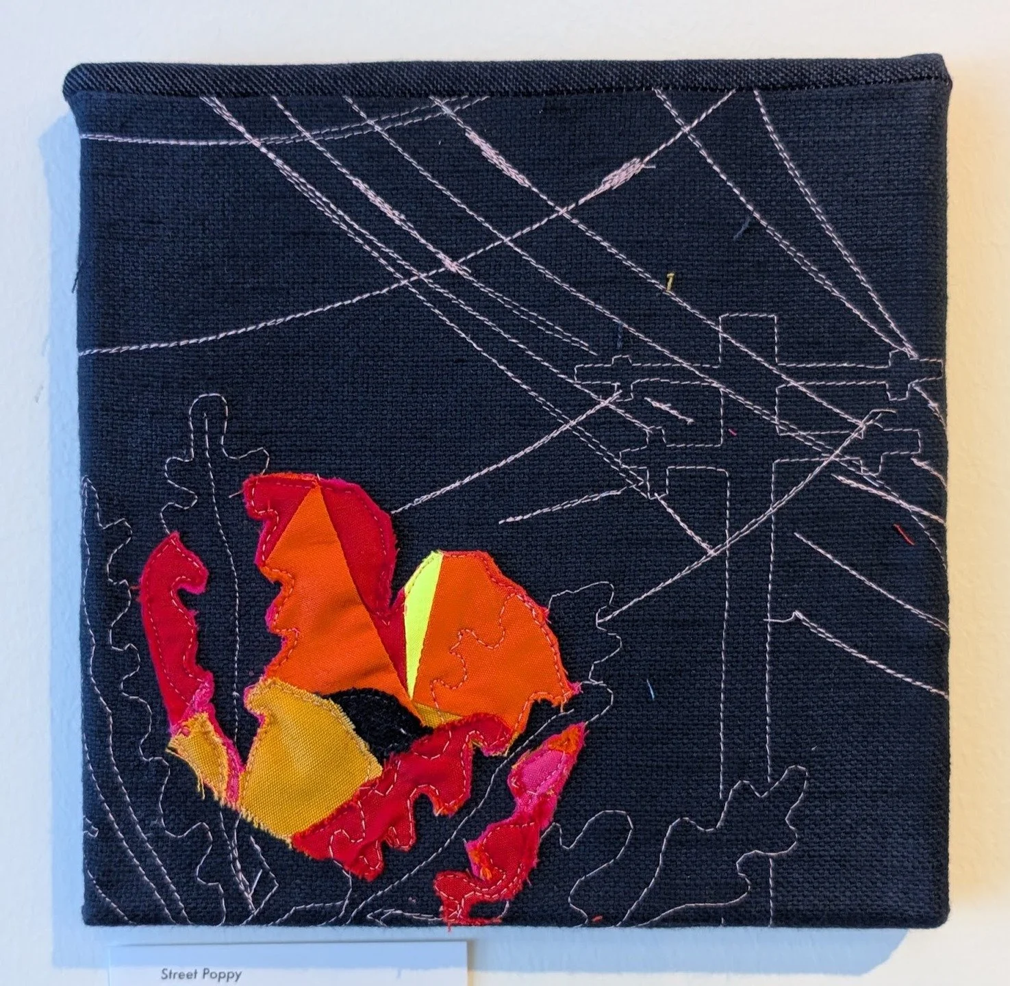 I did a handful of 8&quot;x8&quot; sewn canvases for the @heronarts Market to explore new ideas. I think they turned out pretty neat :) 

Which are your favs? What techniques should I keep exploring? Embroidery? Layers? Exaggerated silhouettes? Patte