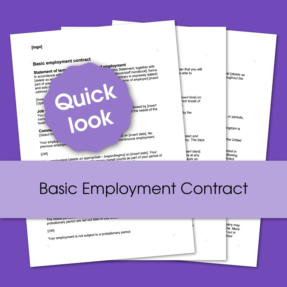 Basic employment contract