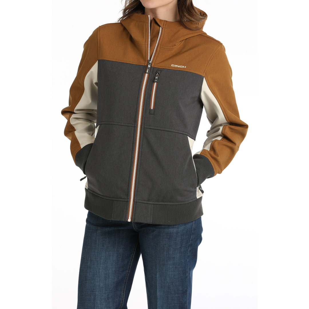 Cinch Women's Golden Brown & Gray Bonded Jacket