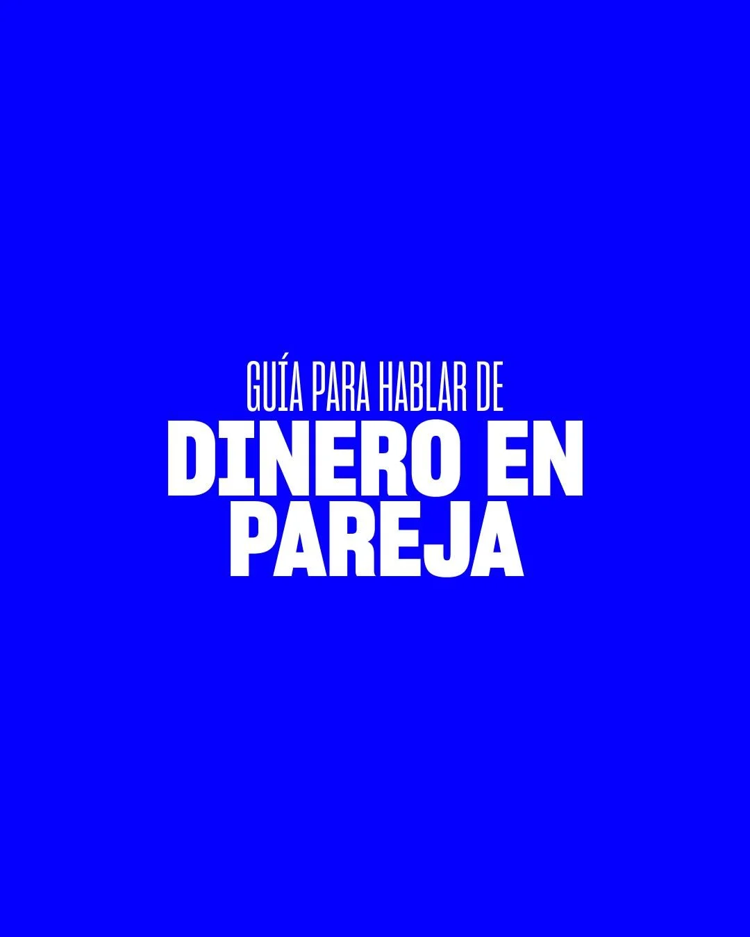 Guía para hablar de dinero en pareja