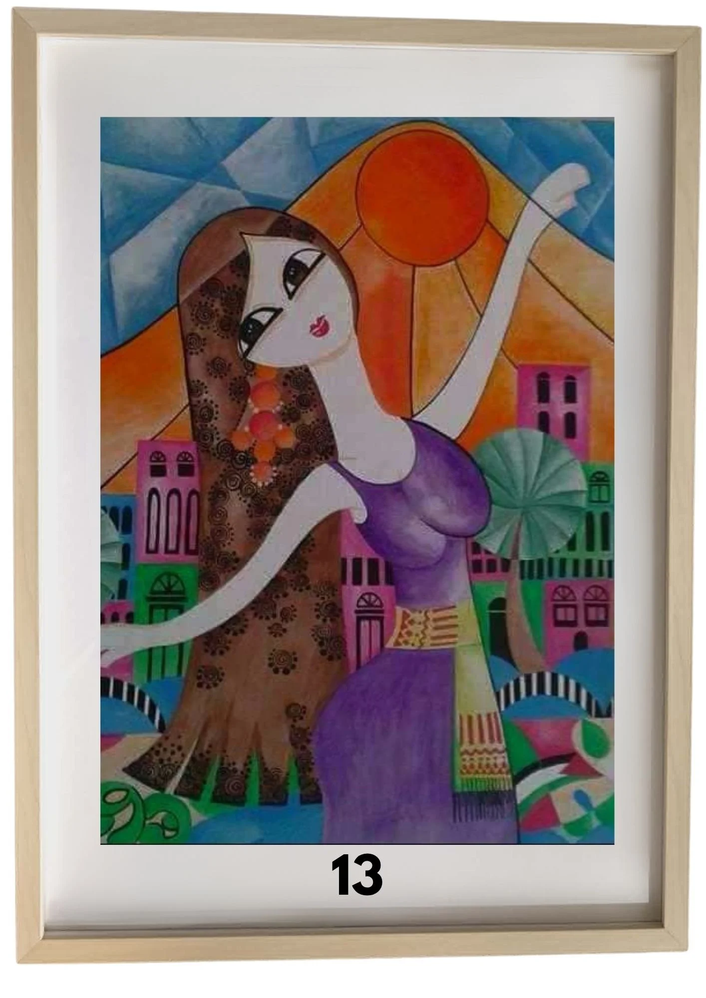 Color Envision: A3 Framed Artwork by Azza Hasan