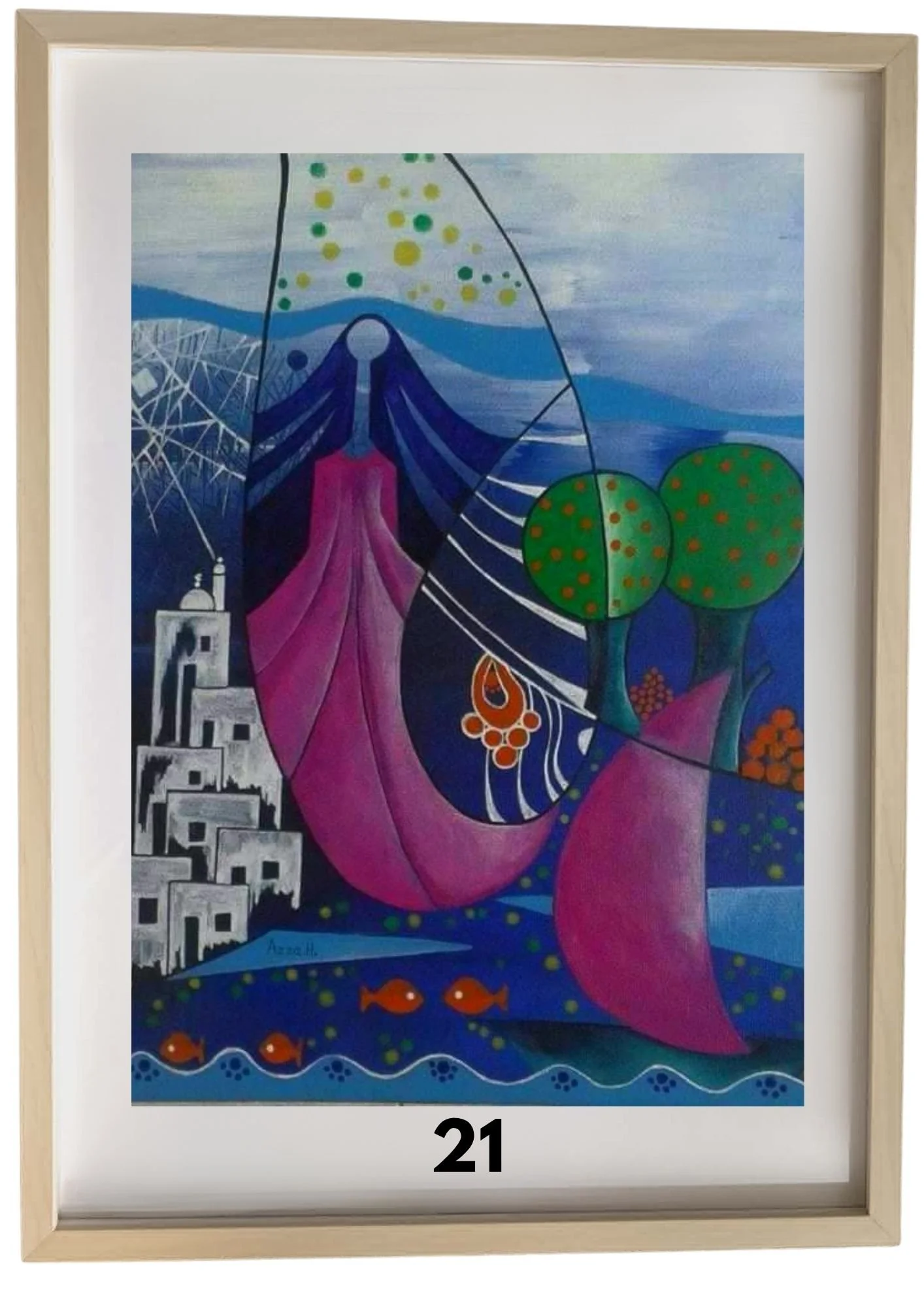 A3 Framed Artwork by Azza Hasan