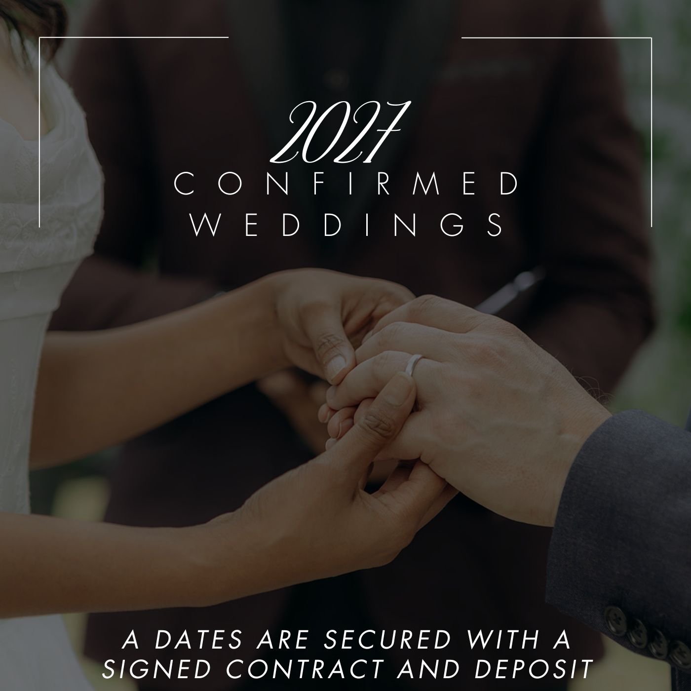 2027 CONFIRMED WEDDING