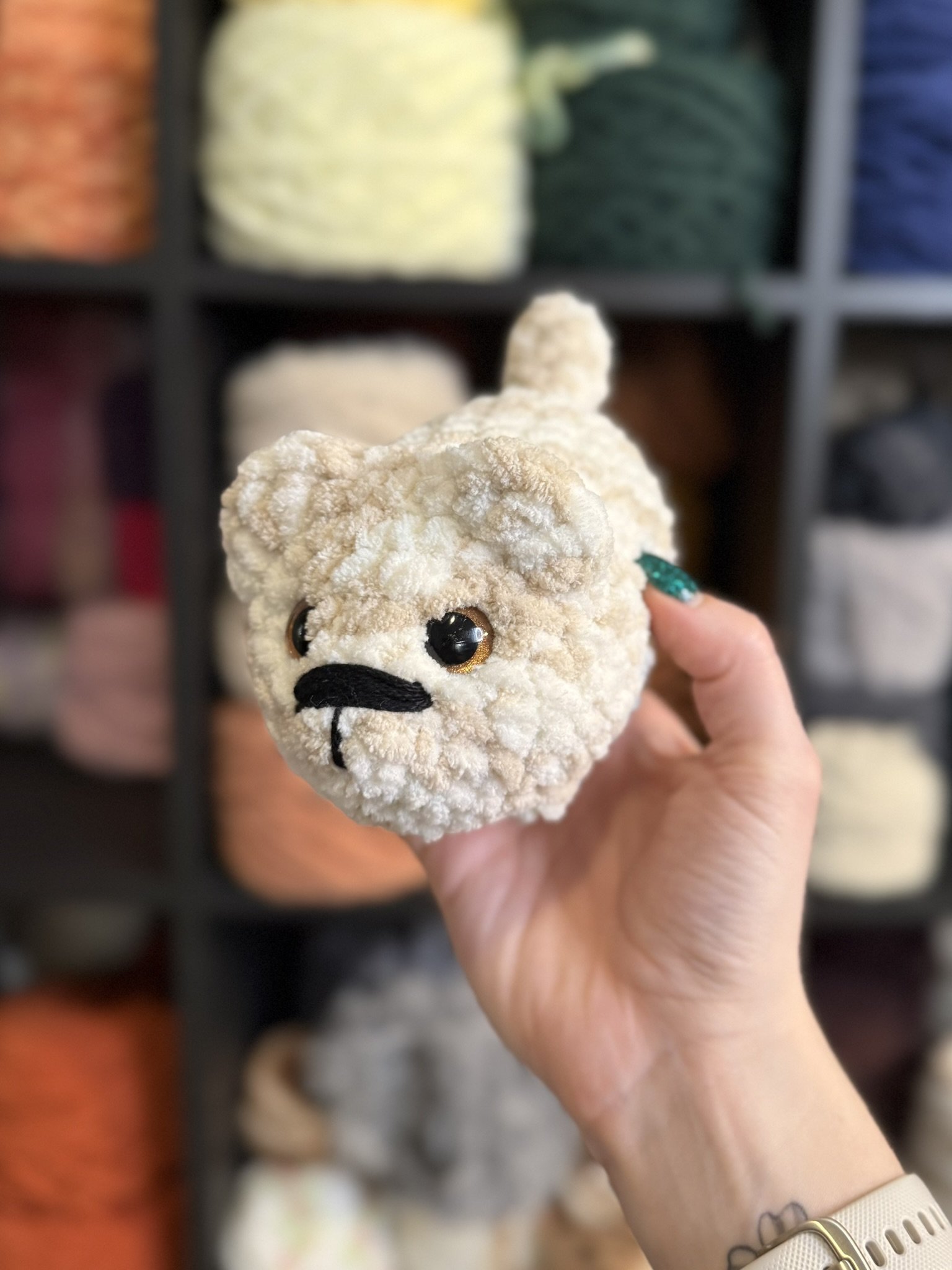 Mini Loaf Puppy - Corgi/Shiba Inu with Hand-Painted Eyes