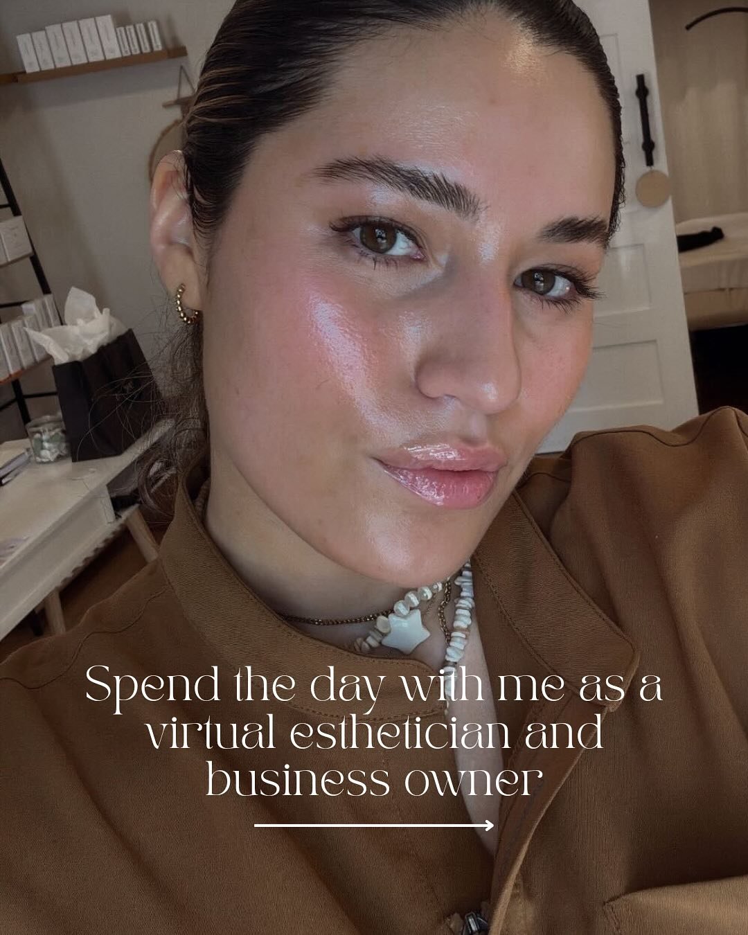 Day in the life, CEO / Esthetician edition🤎 #dayinthelife #ditl #skincare #skin #beauty #esthetician #andskinesthetics #andskin #haddonfield #haddontownship #selflove #selfcare
