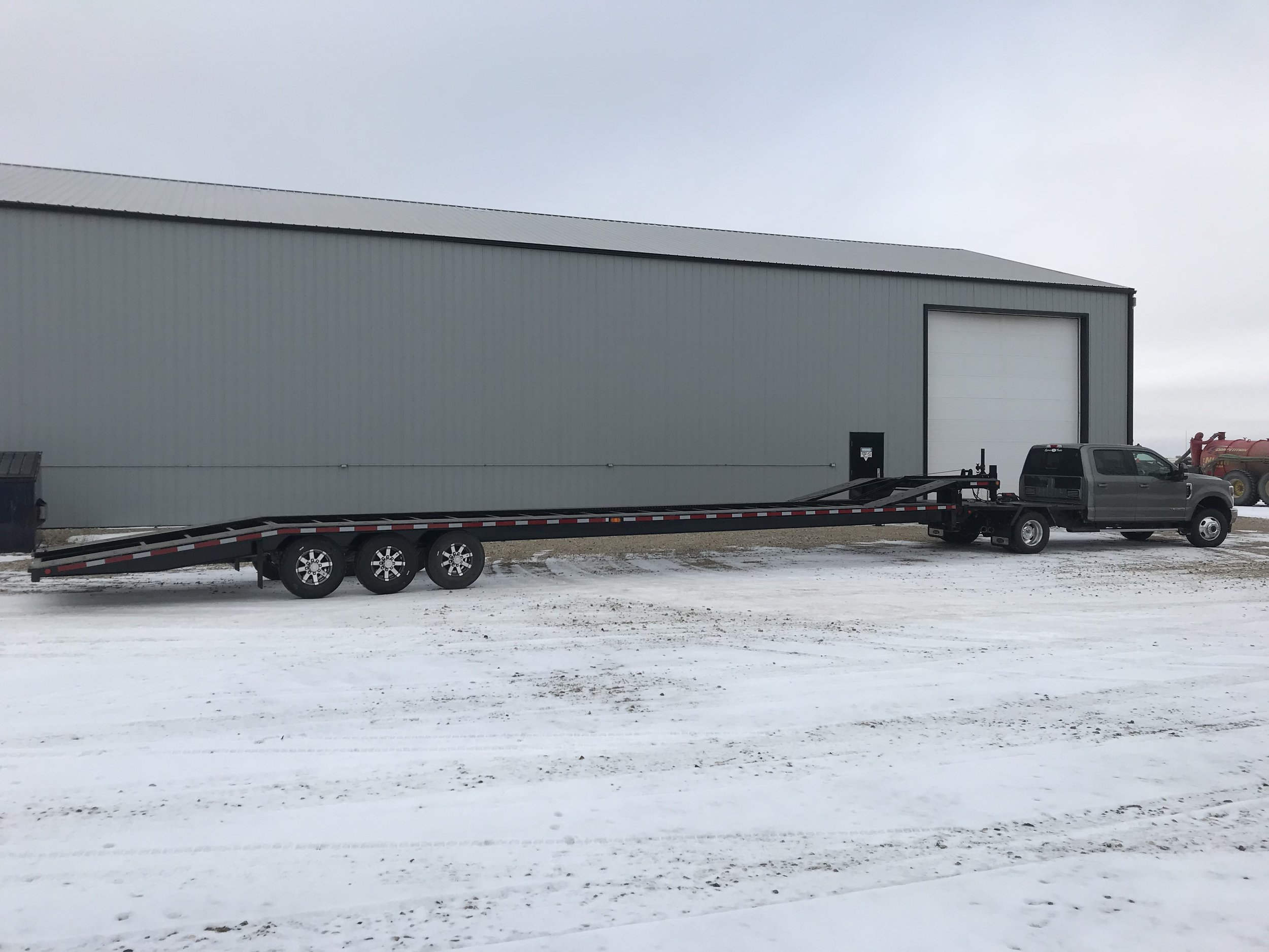 Heavy-duty trailer repair showcasing reinforced steel welding, designed to handle industrial loads with ease, ensuring durability and safety for industrial operations in Southeast Saskatchewan