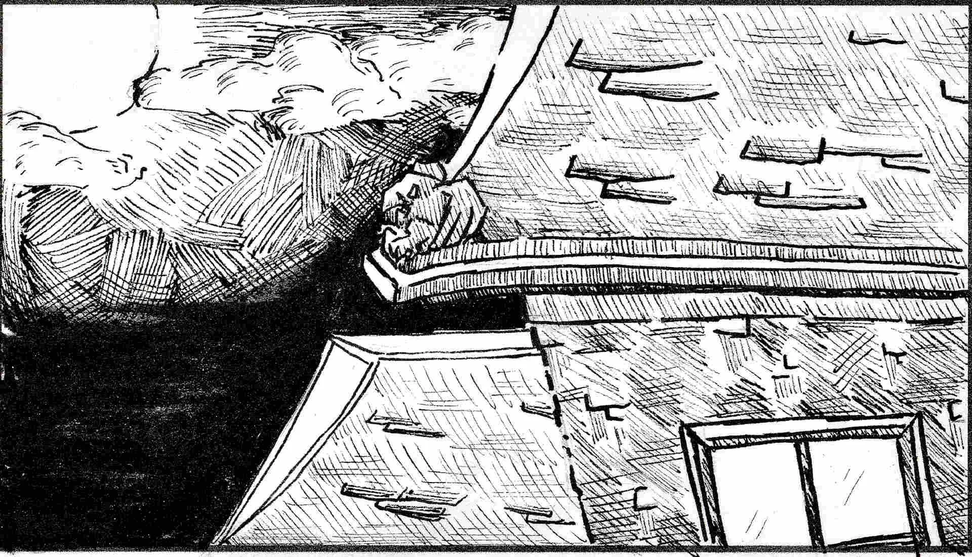 "Once upon a midnight dreary,"