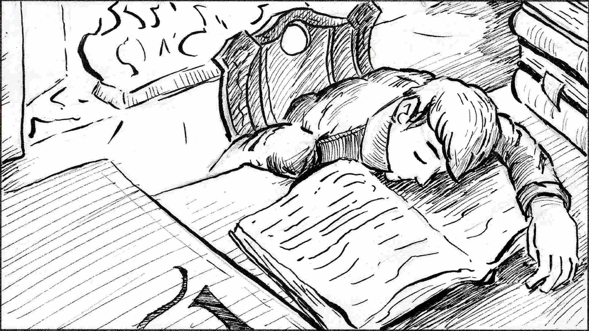 "Over many a quaint and curious volume of forgotten lore—"