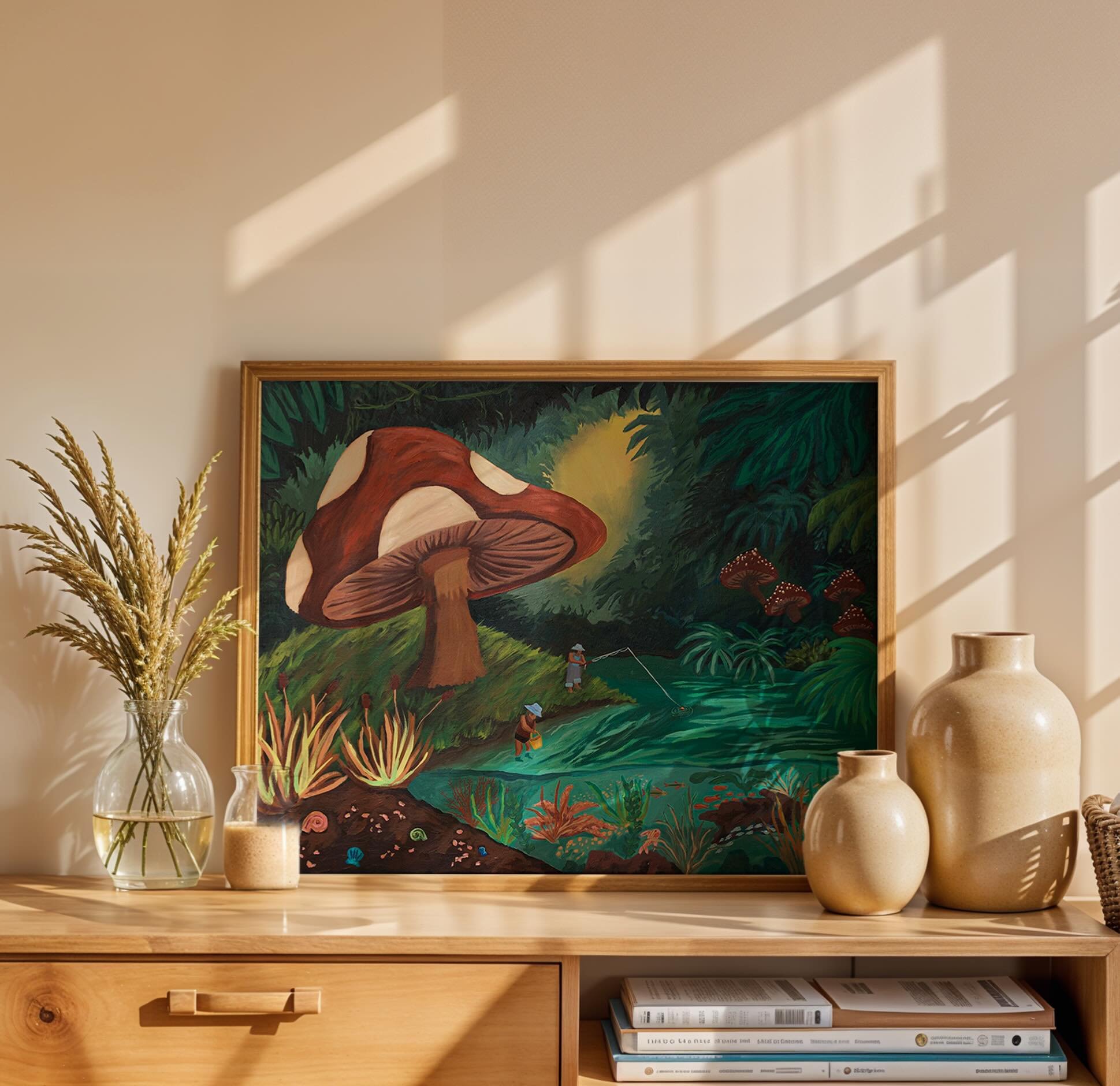 &ldquo;Mushroom Forest&rdquo;

Oil on canvas now available as a fine art print. 

Head to my print shop to collect this whimsical piece 🫶🔗

#interiordesign #kidsroom #sanantonioartist #oilpainting