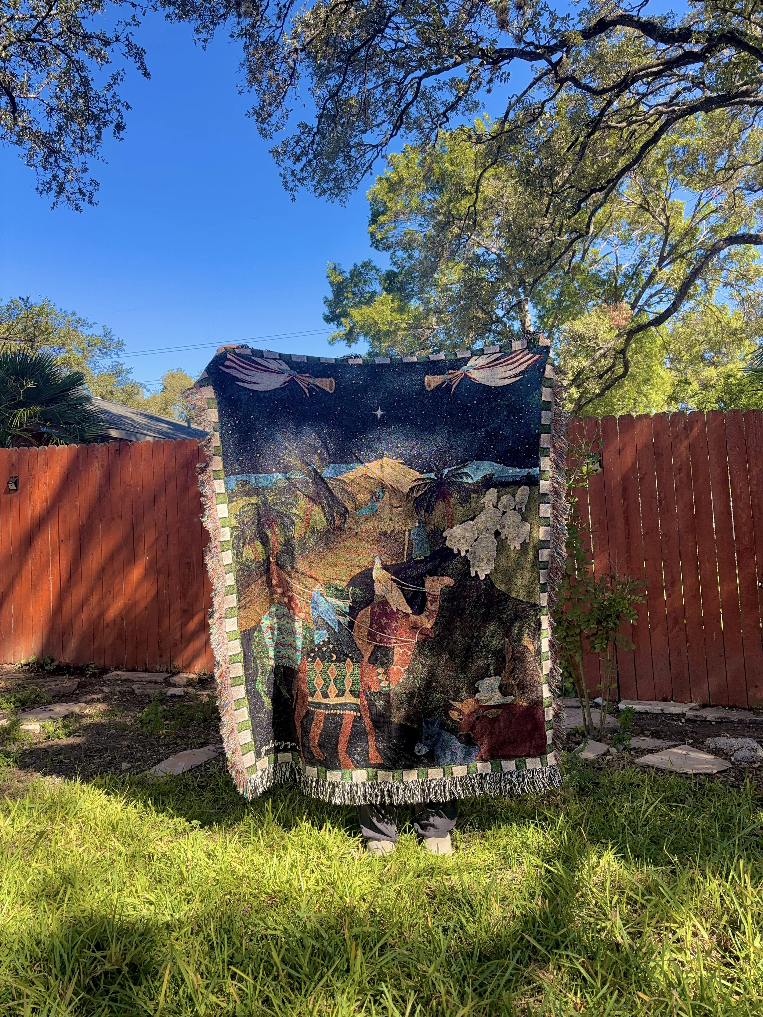 Nativity Woven Blanket