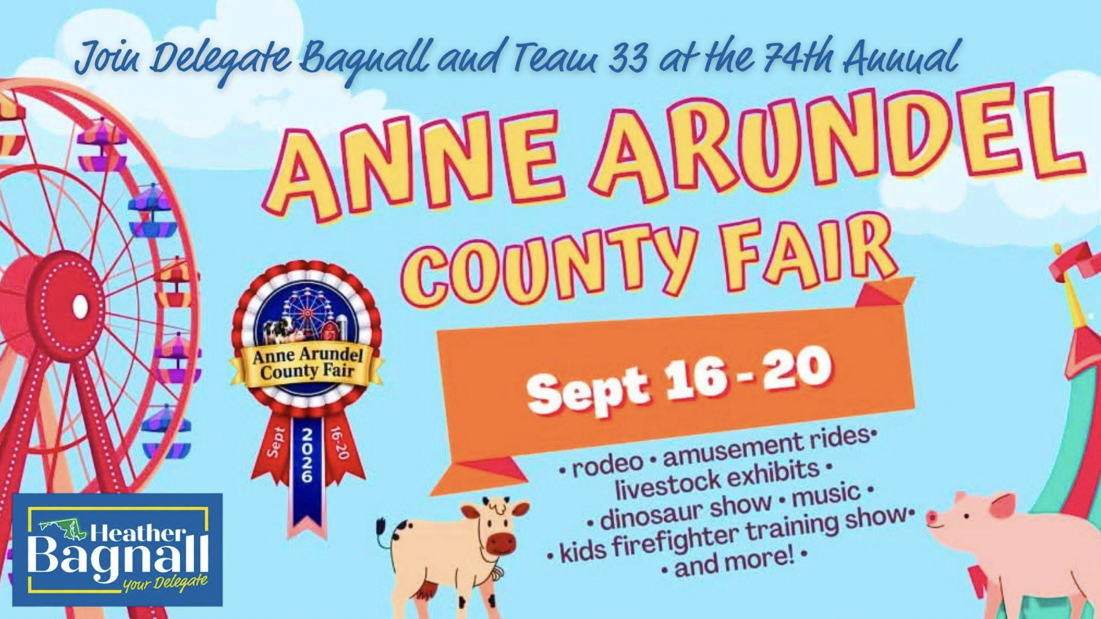 Join Teams 33 and 31 at Anne Arundel County Fair 2026!