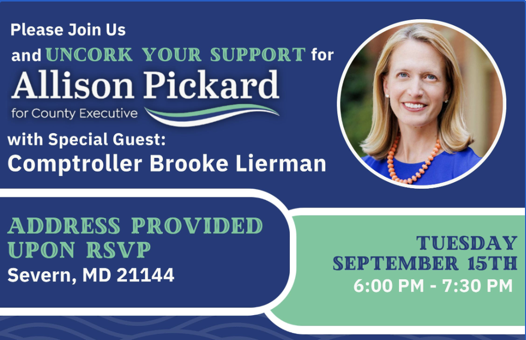 Uncork Your Support Reception with Special Guest: Comptroller Brooke Lierman