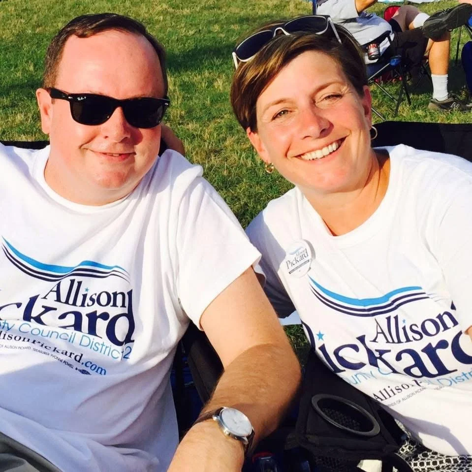 Allison with her husband