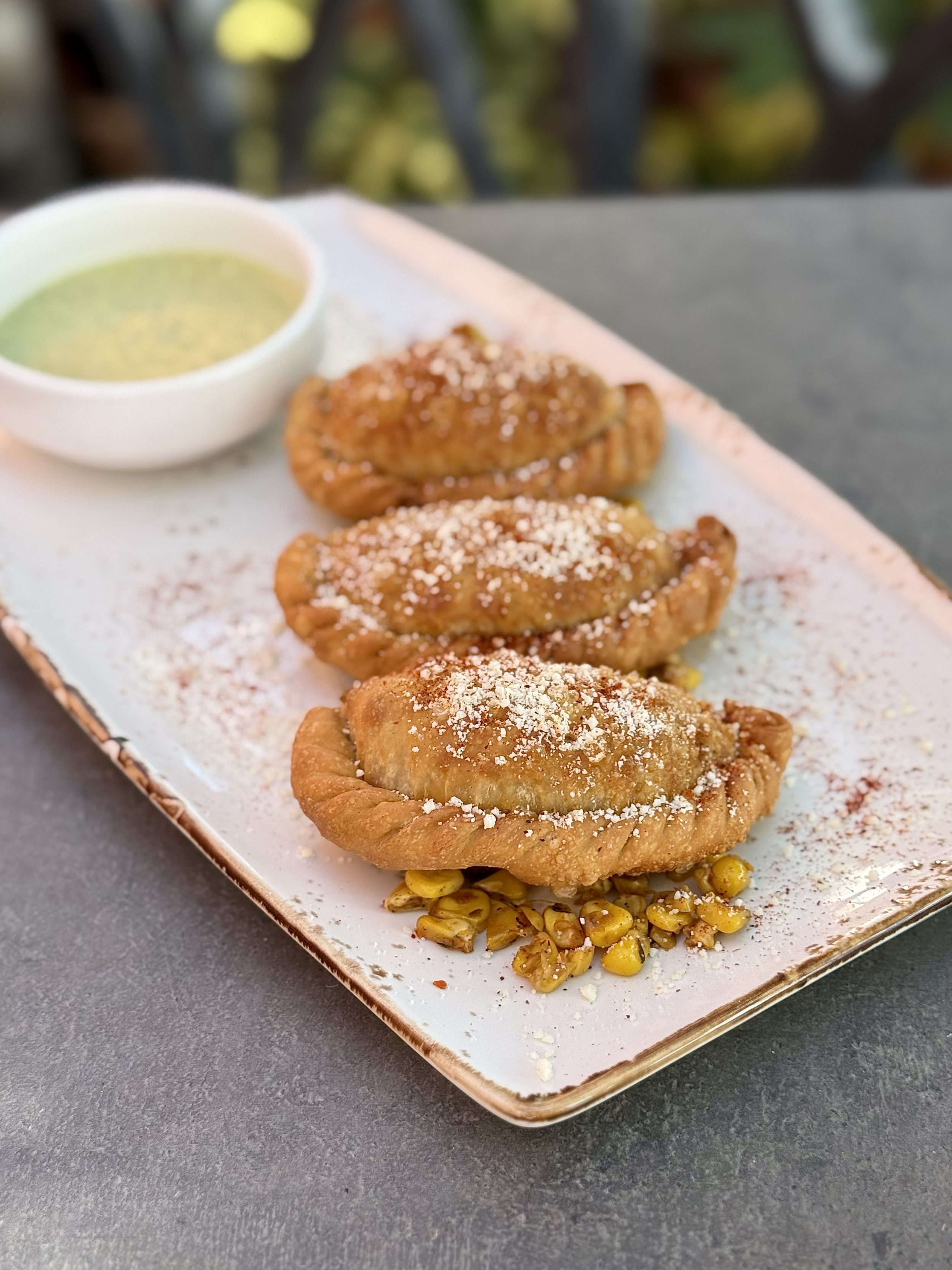 Peruvian Chicken Hatch Chili Empanadas 