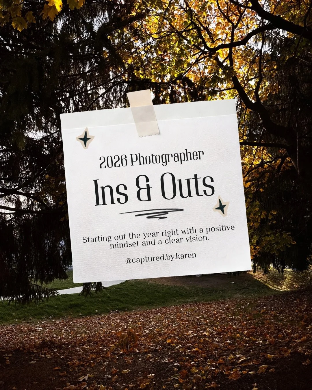 My 2026 ins&amp;outs ✨💫
.
I&rsquo;m usually not big on sharing my goals, but I think it&rsquo;s about the intention behind them and the ability to put into words what I hope for and am striving towards as a photographer 
.
What are some of your ins 