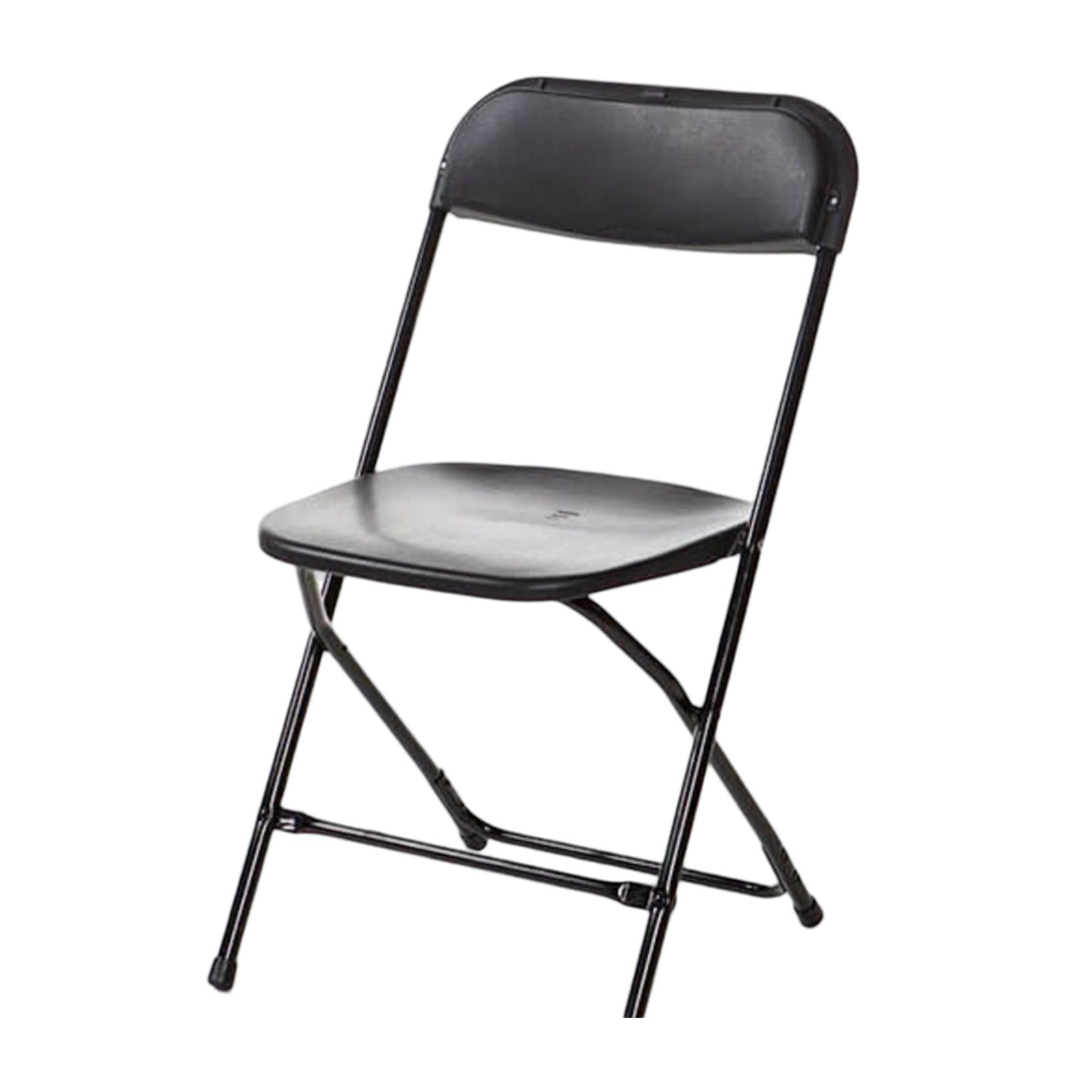 BLACK FOLDING CHAIR (17.5”L x 19.25”W x 31.5”H)