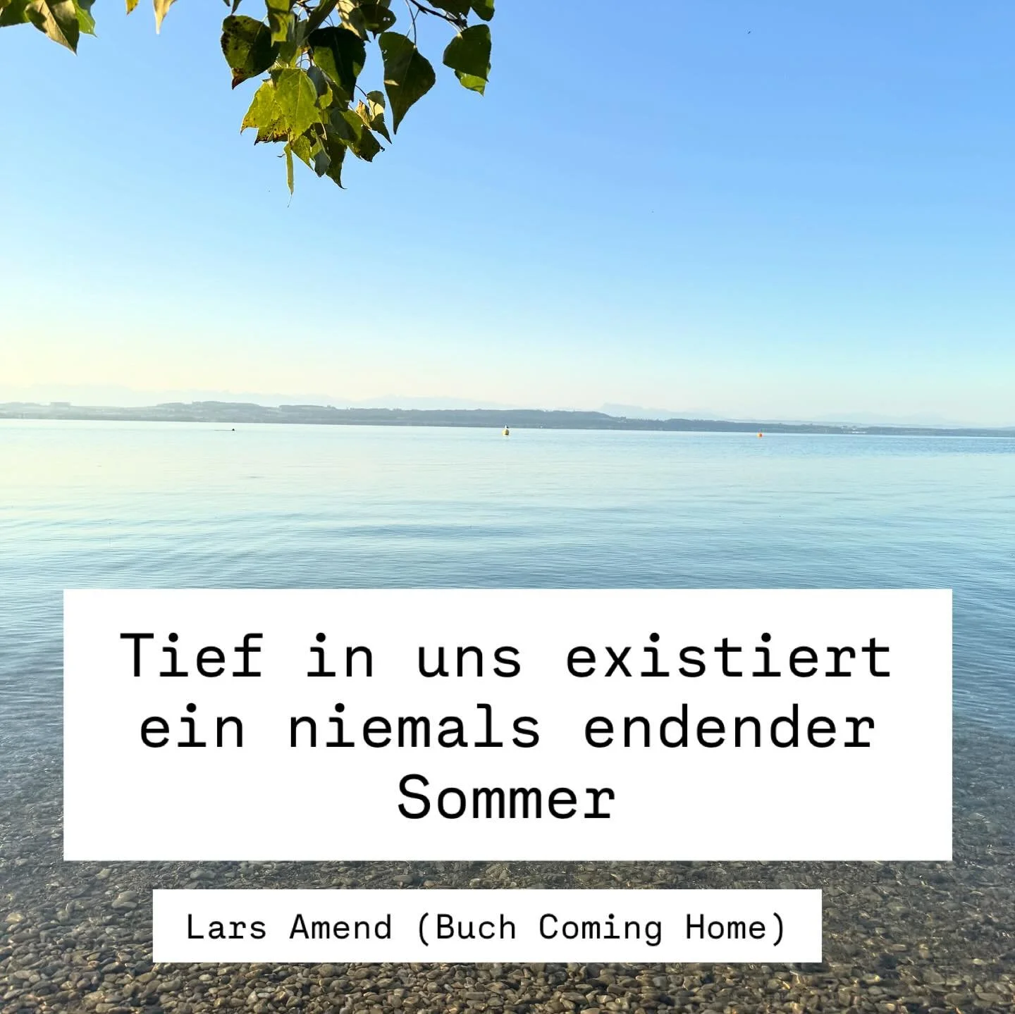Tief in uns existiert ein niemals endender SOMMER. 🌞 

Dieser Satz von Lars Amend hat mich tief ber&uuml;hrt &ndash; besonders, weil auch er gerade den Verlust seiner Mama in diesem Buch verarbeitet hat und seine Worte die Seele streicheln. @larsame