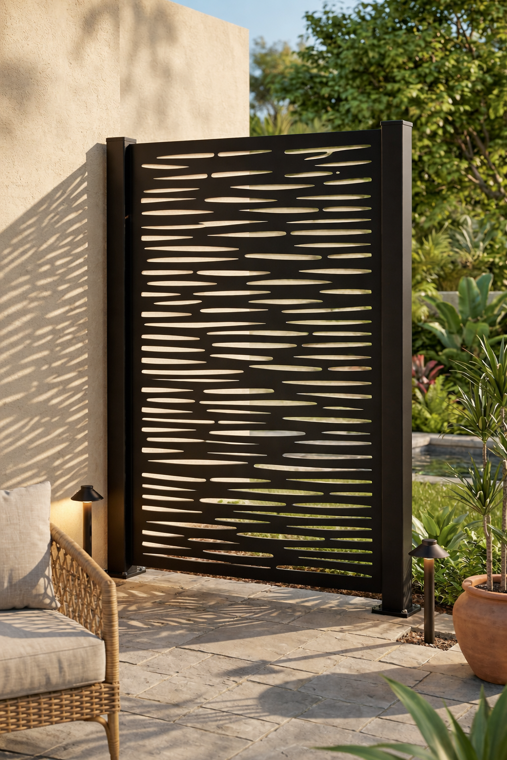 Stitch  Aluminum Privacy Screen
