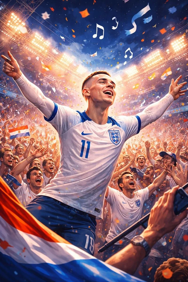 Phil Foden Dancing in the Dark Chant Lyrics