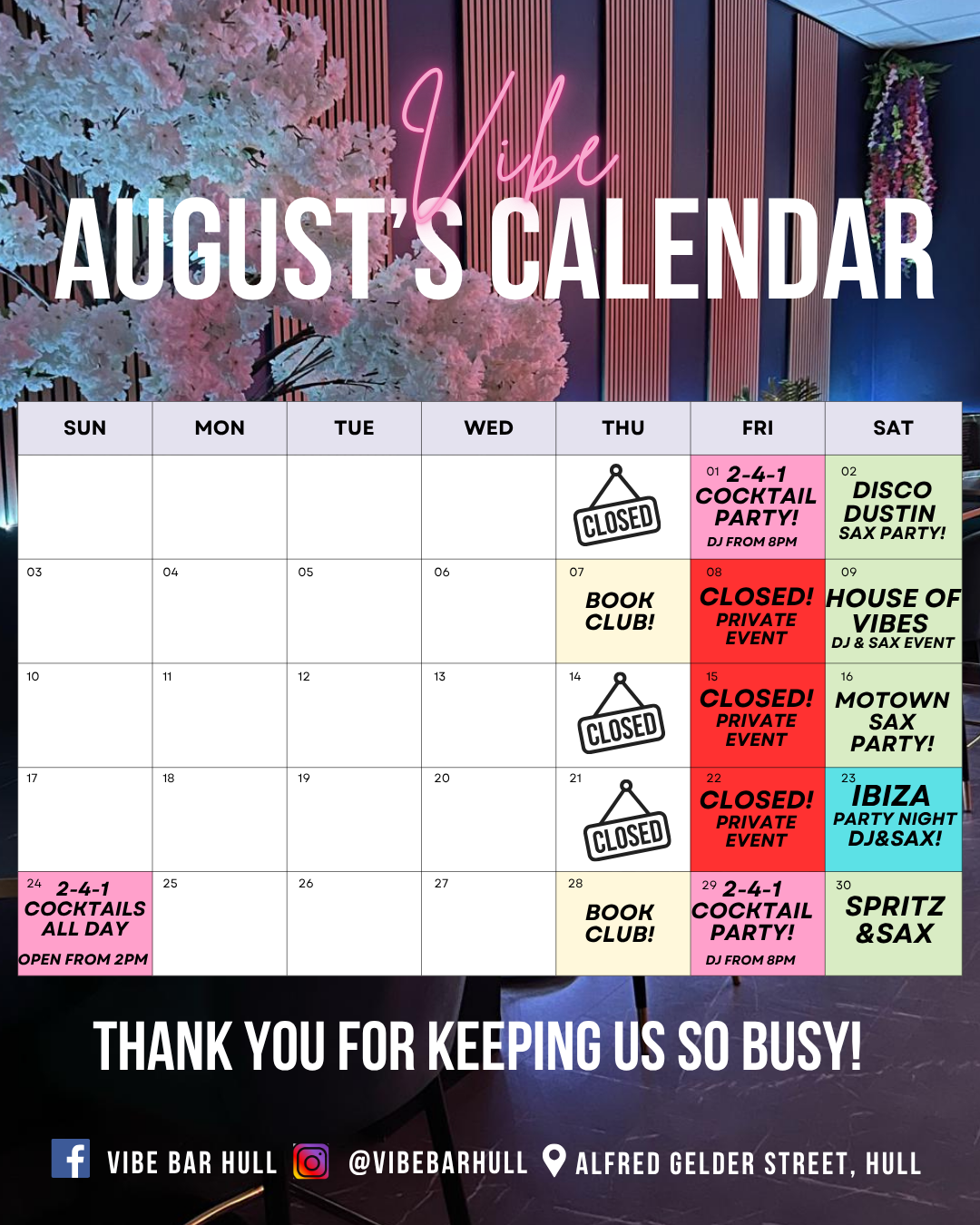 August Calendar
