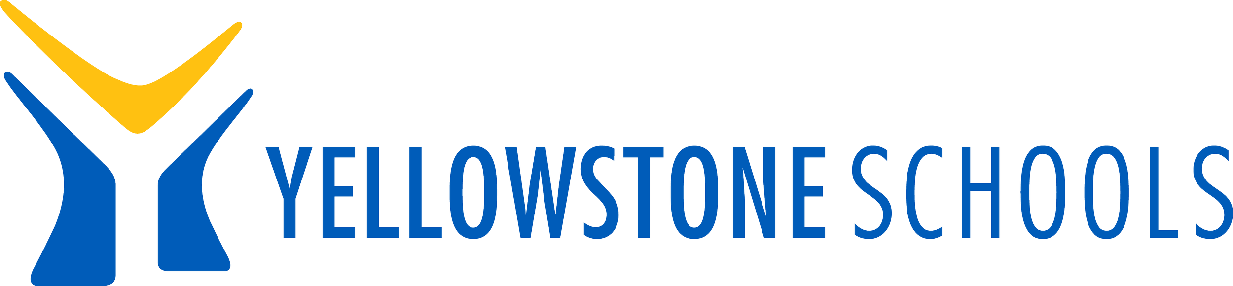 Yellowstone Schools logo with stylized human figures and the words 'YELLOWSTONE SCHOOLS.'