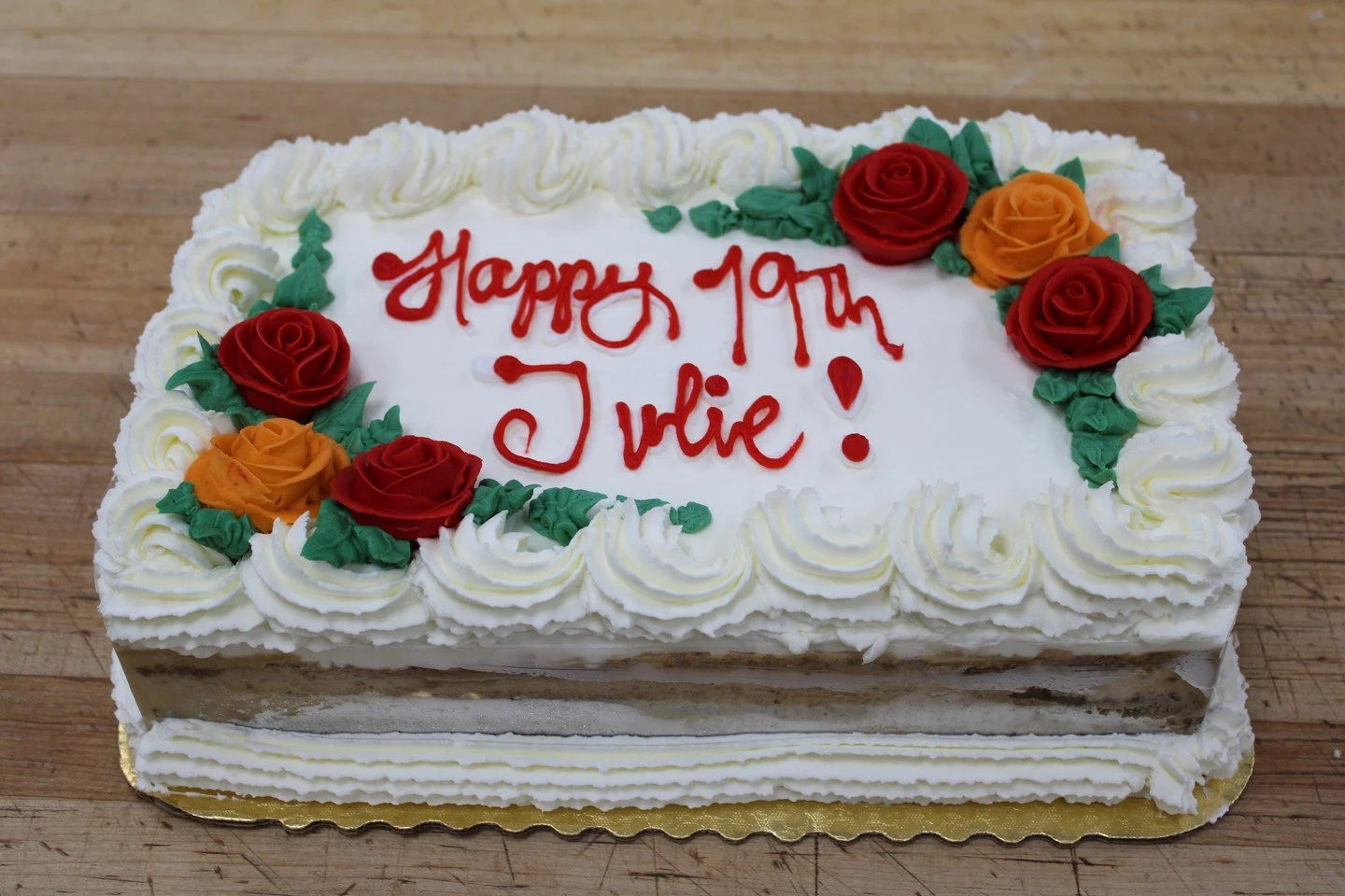 Happy 19th Julie!! #antoinespastryshop #richthebaker #bakerycrawl2025 #cakes #tiramisu #italian #cake #happybirthday #bakery #bakerylife