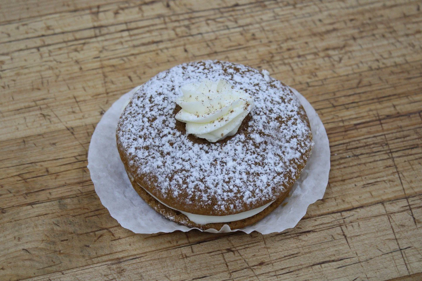 Get ready for a fall flavor explosion, Antoines has the treats you've been craving! Our mouthwatering Pumpkin Whoopie Pie filled with cream cheese frosting and our delectable Apple Cider Donut filled with luscious, whipped cream are must-haves this s