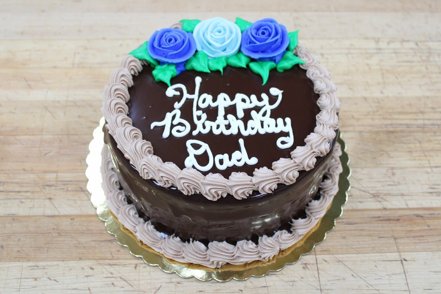 Happy Birthday Dad! #antoinespastryshop #bakery #bakerylife #cakes #cake #chocolate #richthebaker #vanilla #chocolateganachecake #happybirthday