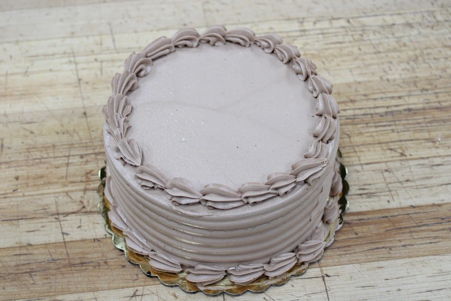 Our 7&quot; Chocolate Cake! Perfect for any small gathering or maybe a cake for the week? Stop in today! #antoinespastryshop #bakery #bakerylife #cakes #cake #chocolate #richthebaker #vanilla #happybirthday