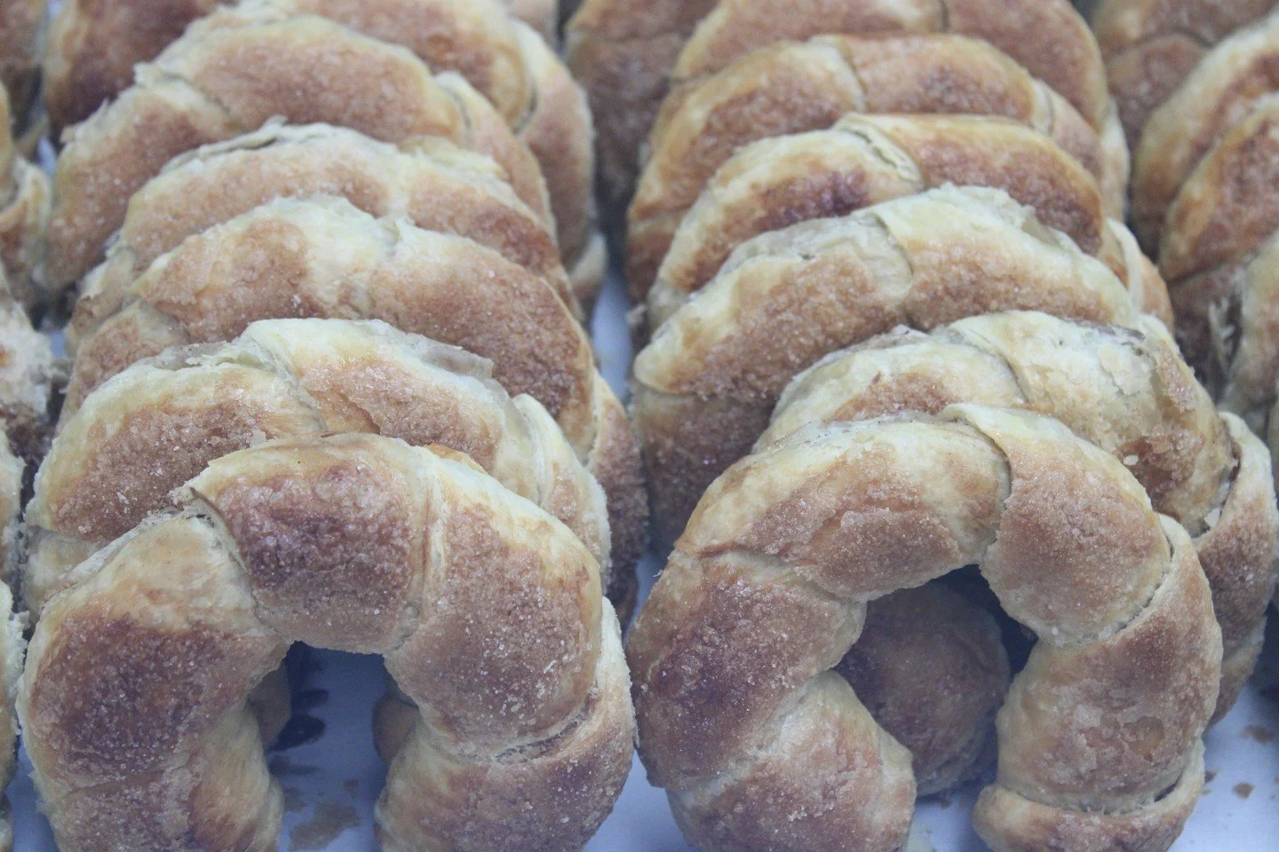 Cinnamon Horns! Stop in today to grab yourself a cinnamon delight to go with your coffee or tea! #antoinespastryshop #bakery #baker #pastry #Pastries #cinnamonhorn #richthebaker #french #cinnamon