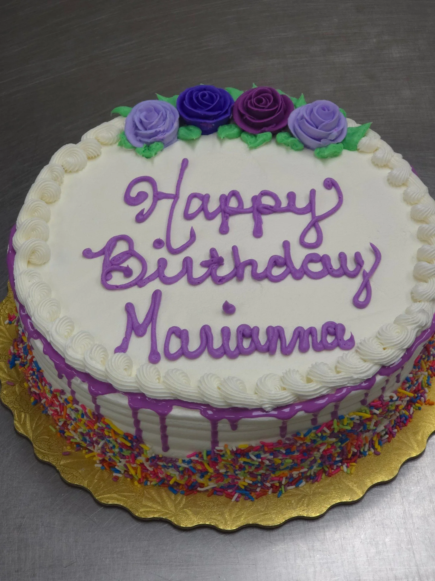 Happy Birthday Marianna! #antoinespastryshop #cake #cakes #happybirthday #richthebaker #bakery #bakerlife #funfetticake #funfetti