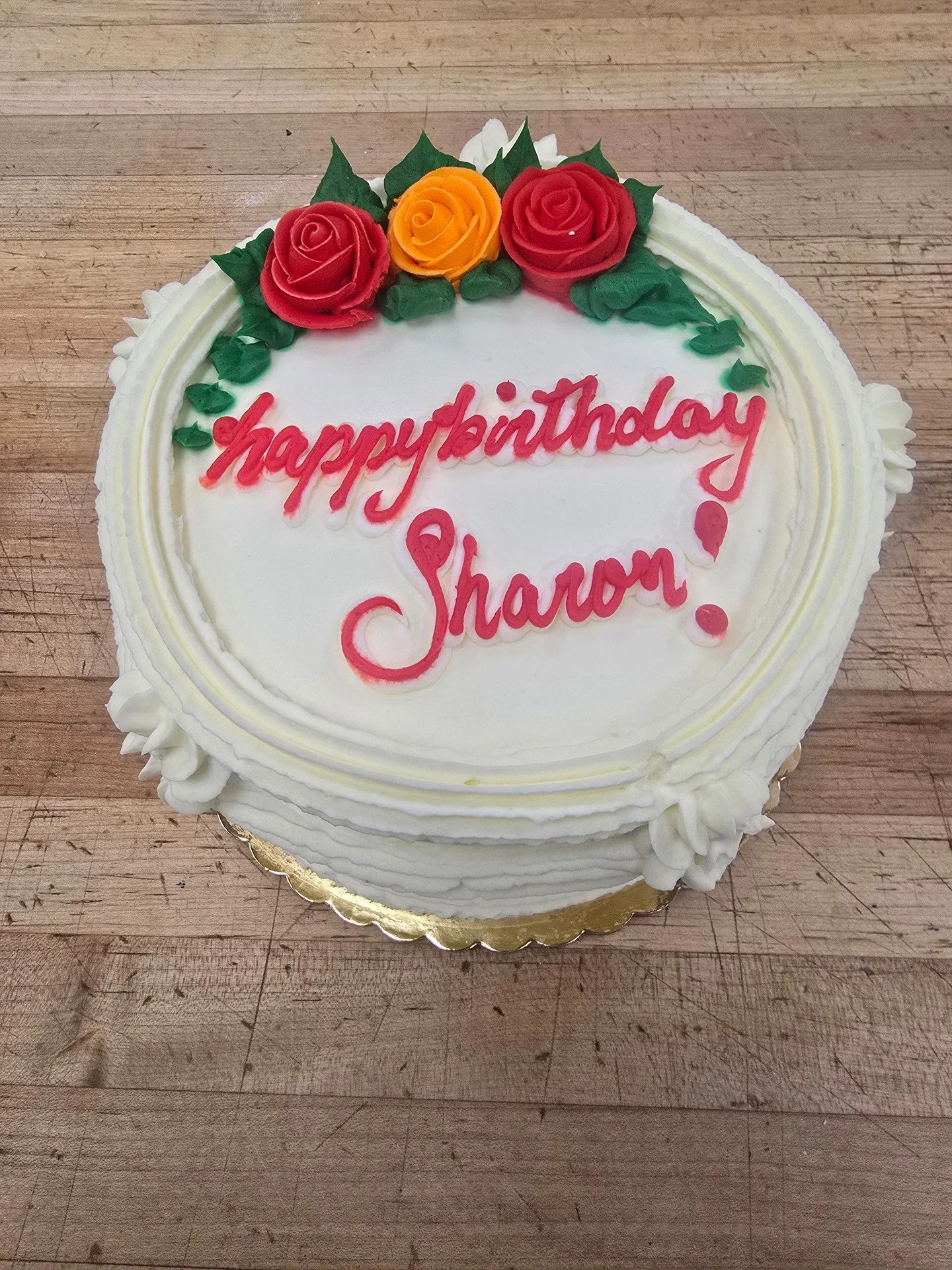 Happy Birthday Sharon! #antoinespastryshop #bakery #bake #whipcreamstrawberrycake #freshmade #richthebaker #frosting #cakes #cake