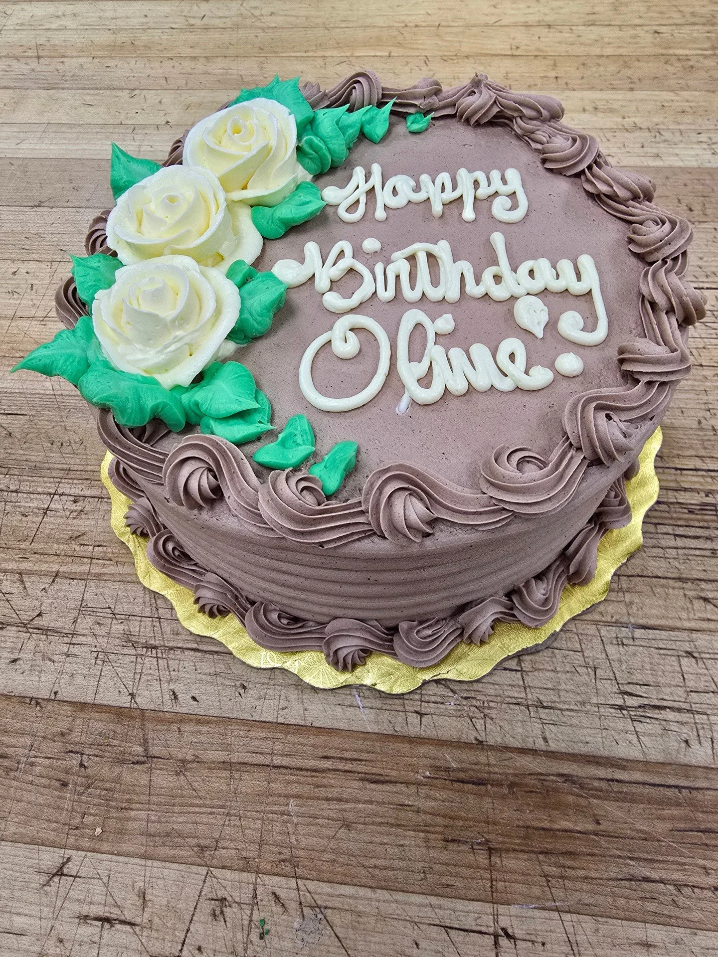 Happy Birthday Olive! #antoinespastryshop #bake #bakery #chocolatecake #happybirthday #richthebaker #chocolate #7inchcake #frosting