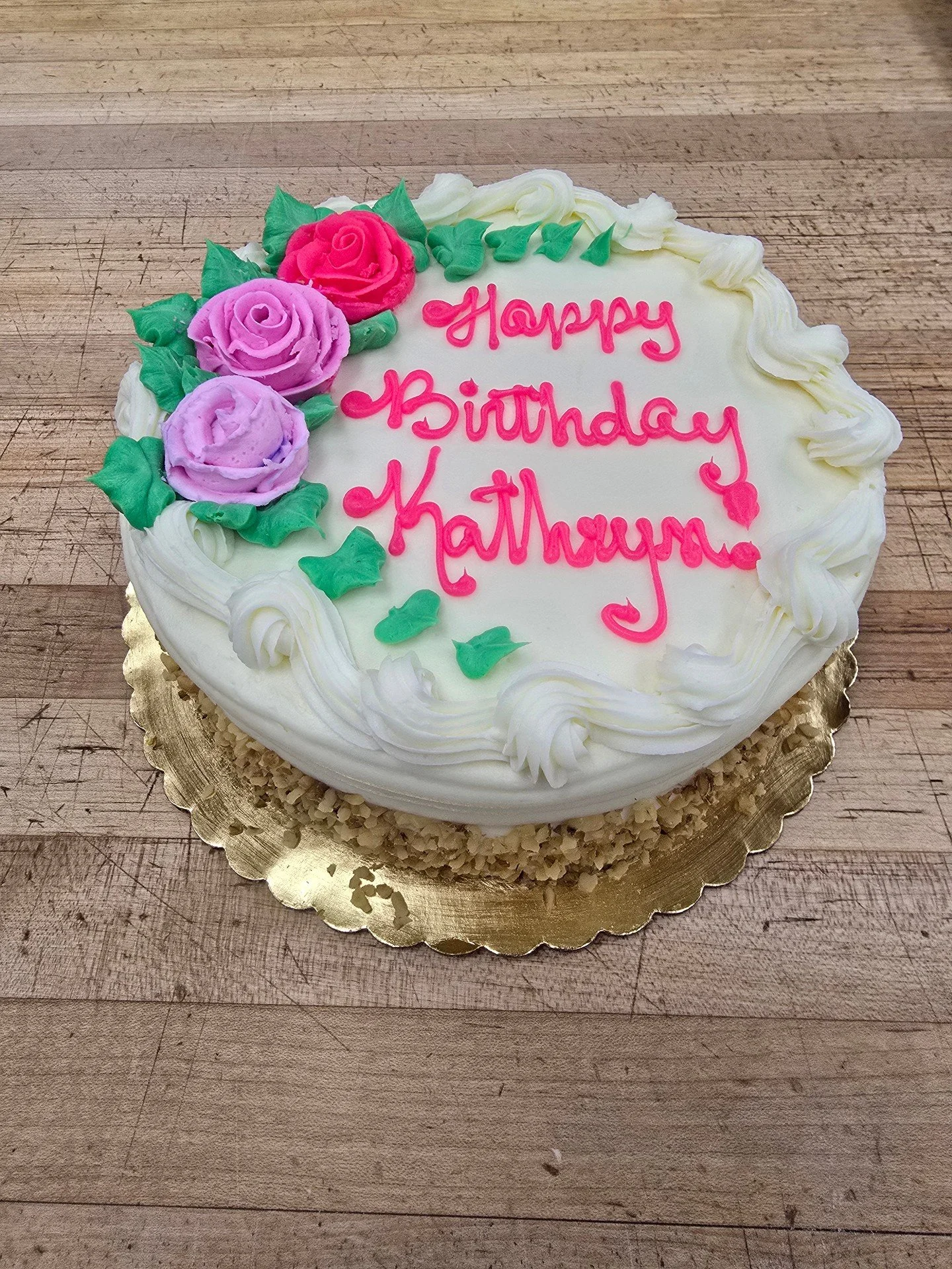 Happy Birthday Kathryn! #antoinespastryshop #bake #bakery #carrot #happybirthday #richthebaker #walnuts #cake #cakes #frosting