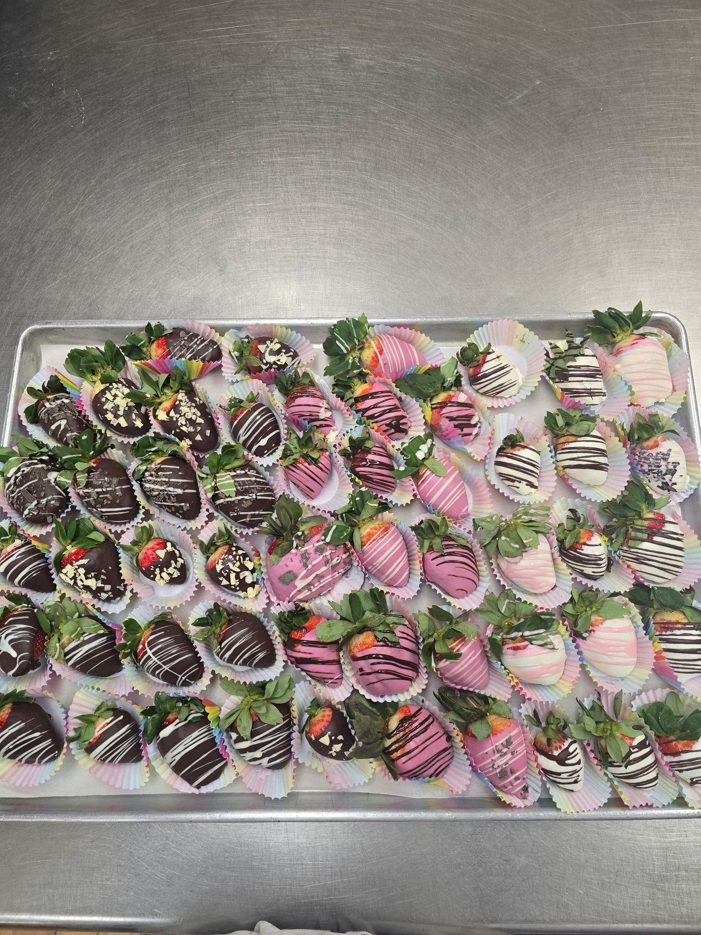 Happy Valentines Week!! We have chocolate covered strawberries in stock!! #antoinespastryshop #valentinesday #love #loveisintheair #richthebaker #strawberries
