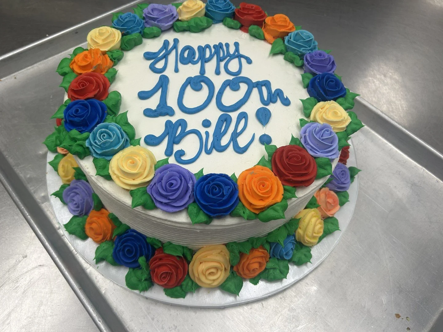 Happy 100th Bill! #antoinespastryshop #cake #cakes #customcake #richthebaker
