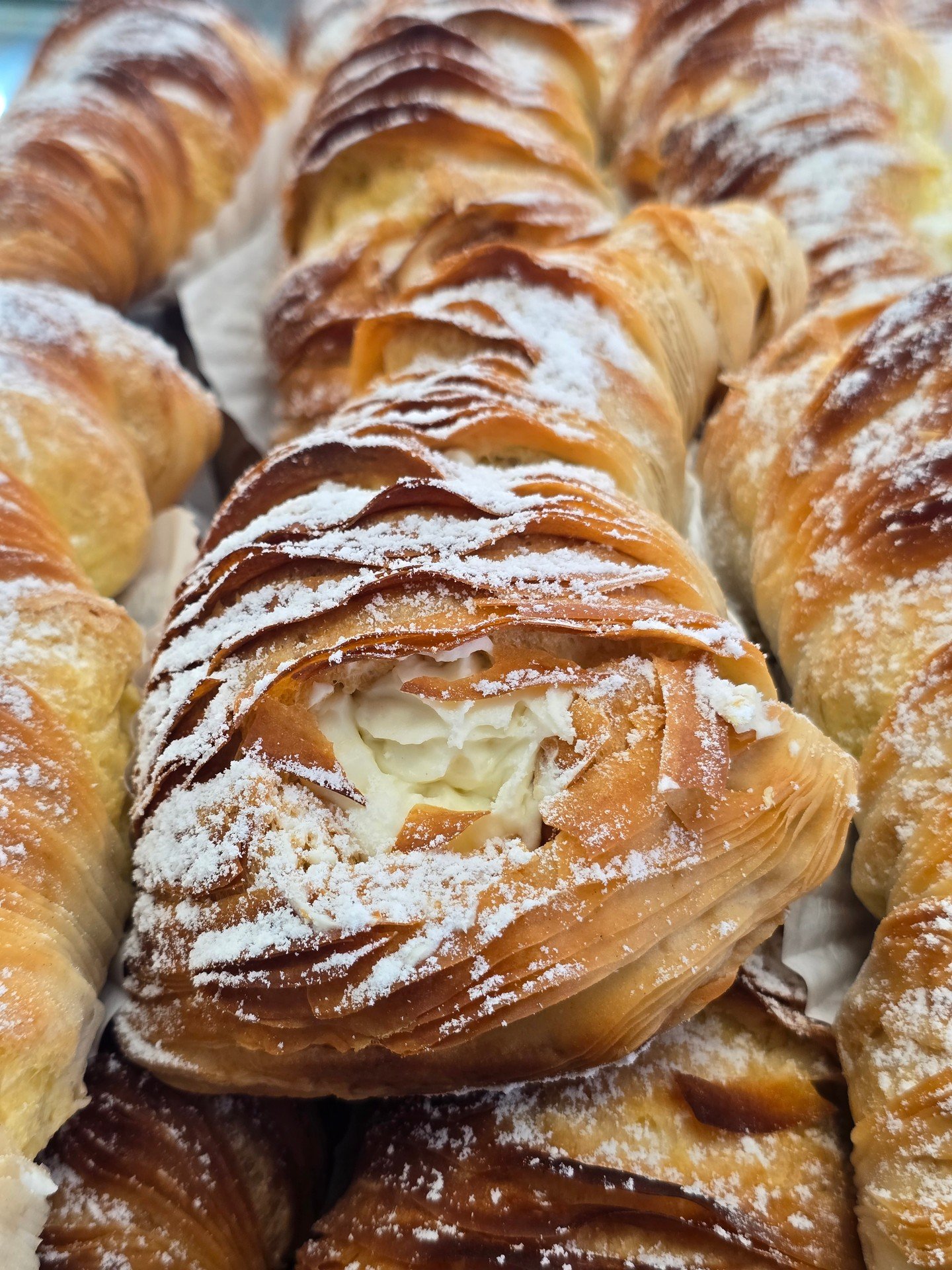 Lobster Tails! #antoinespastryshop #pastry #pastries #custard #whipcream #italian #richthebaker #french #dessert