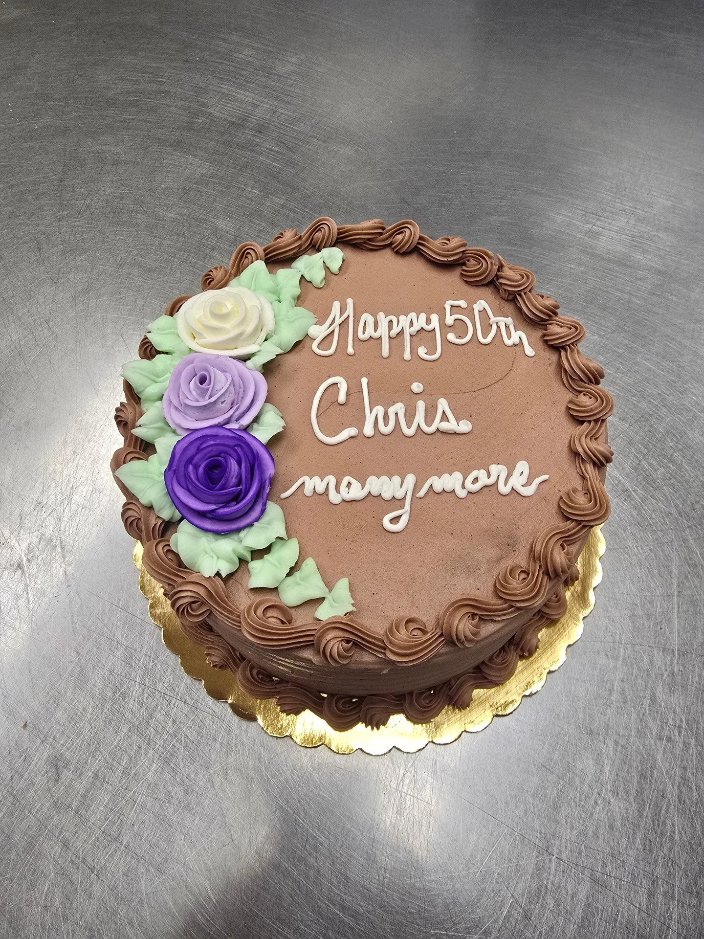 Happy 50th Chris! #antoinespastryshop #cake #cakes #cakedecorations #richthebaker #happybirthday