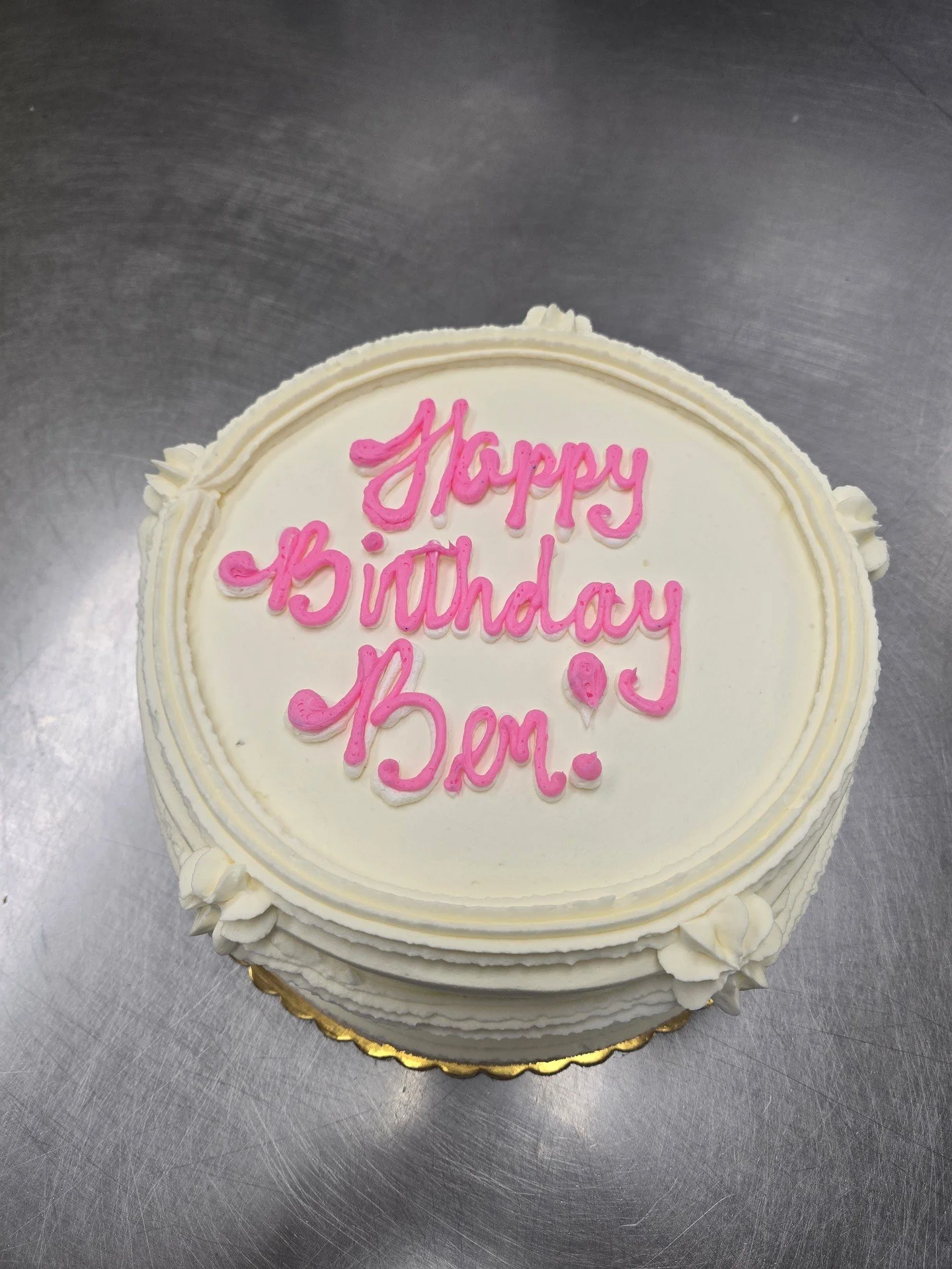 Happy Birthday Ben! #antoinespastryshop #cake #cakes #happybirthday #whipcreamstrawberry #richthebaker